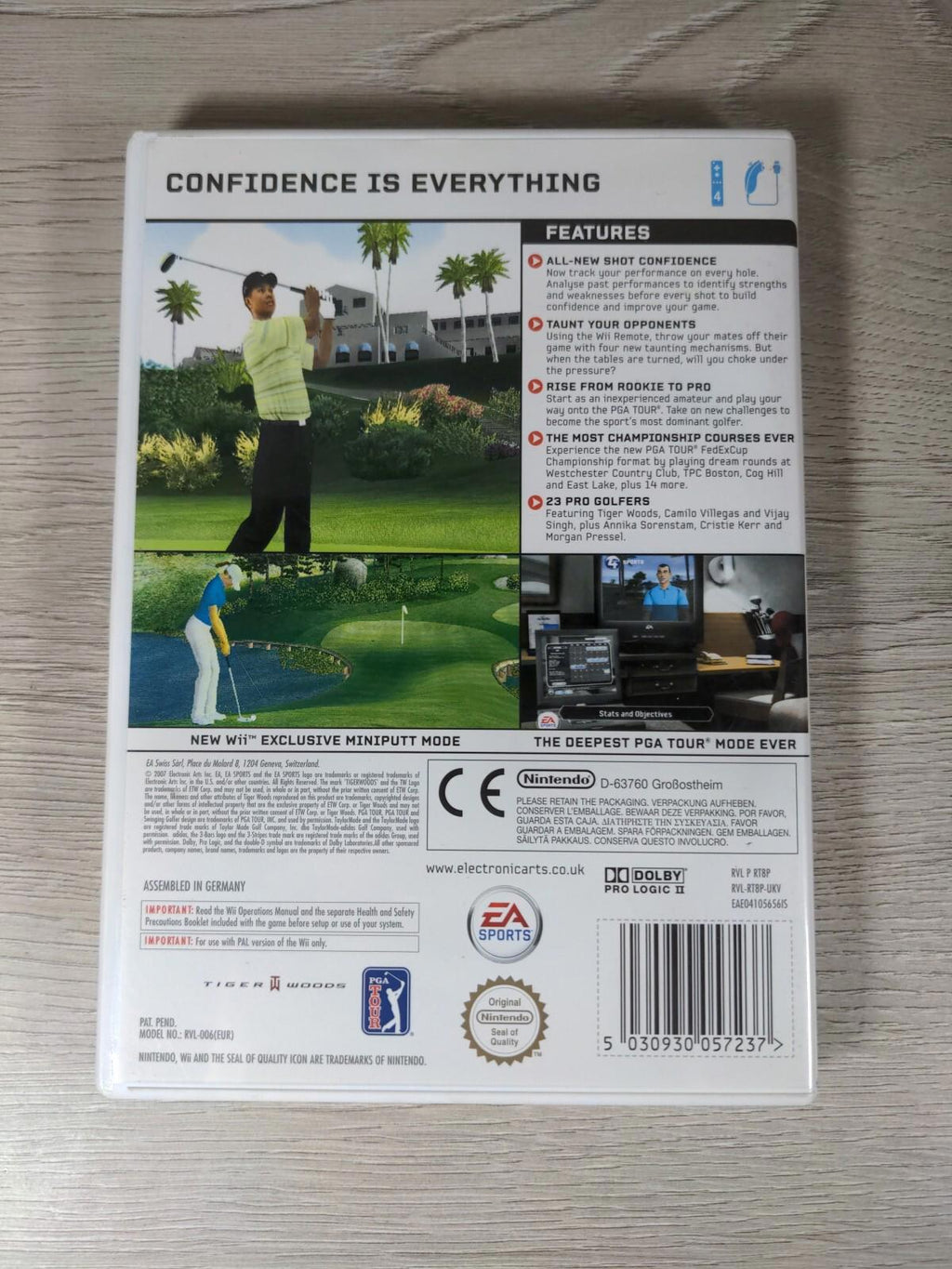 Tiger Woods PGA Tour 08 Nintendo Wii Game & Manual Tested & Working