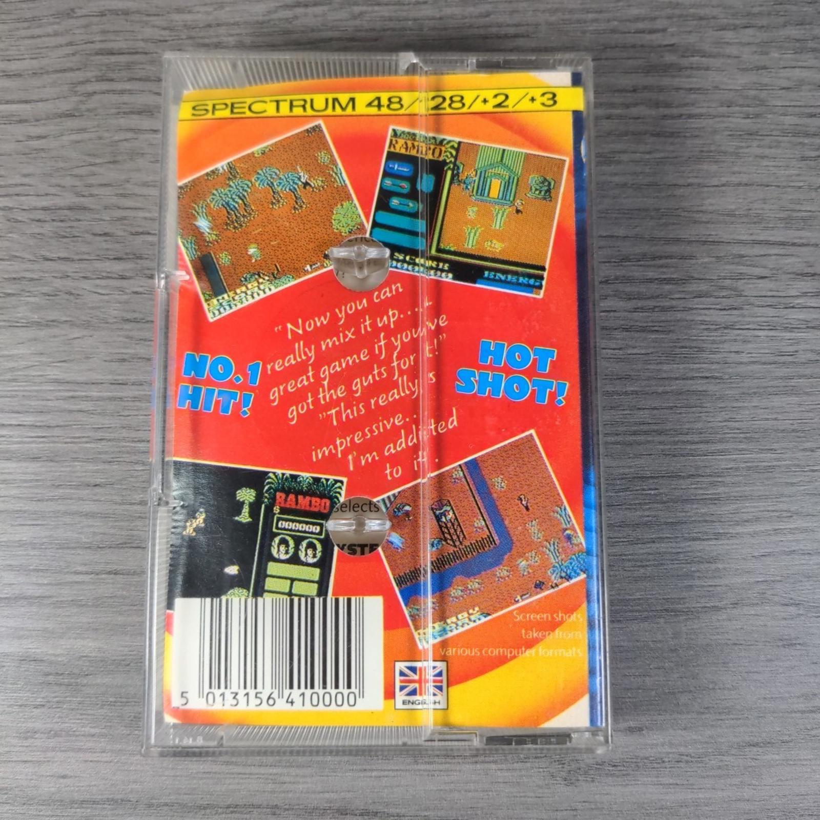 Rambo First Blood Part 2 ZX Spectrum 48/128K Game Cassette Tested & Working - Retrorama UK