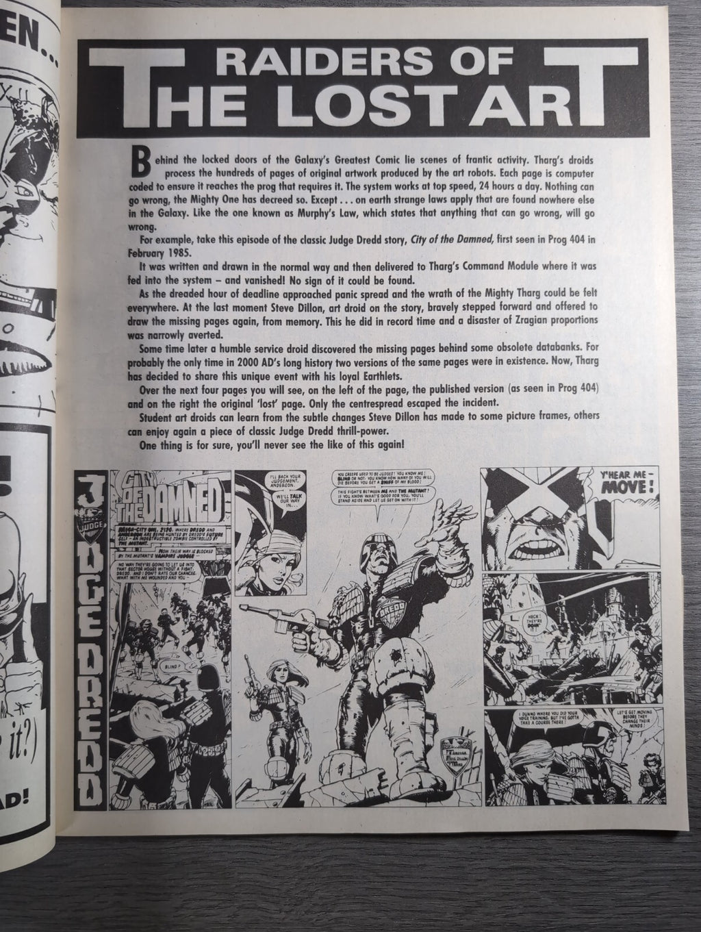 2000AD Prog 610  Featuring Judge Dread Comic 21st Jan 1989 Vintage Retro Comic