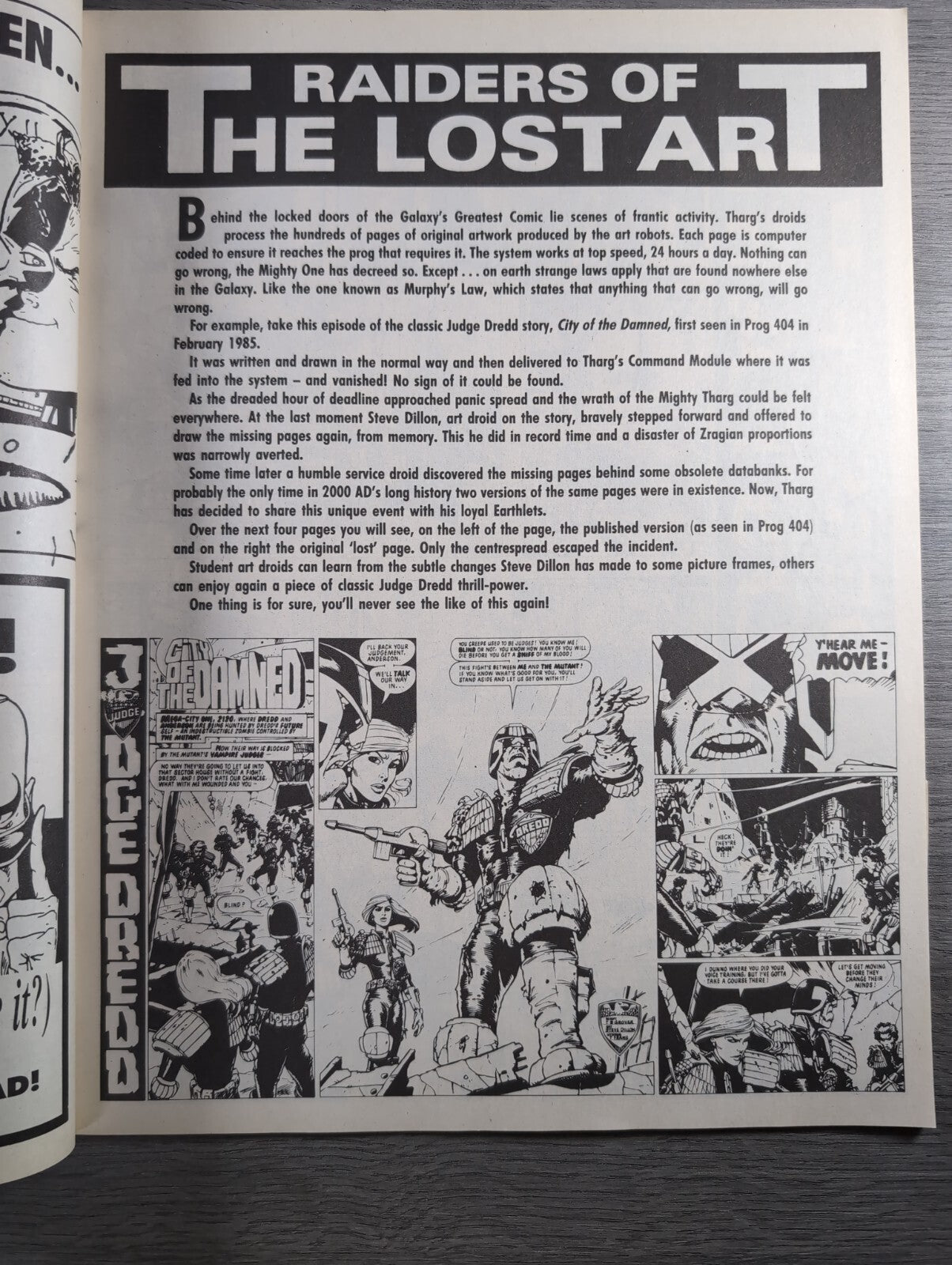 2000AD Prog 610  Featuring Judge Dread Comic 21st Jan 1989 Vintage Retro Comic