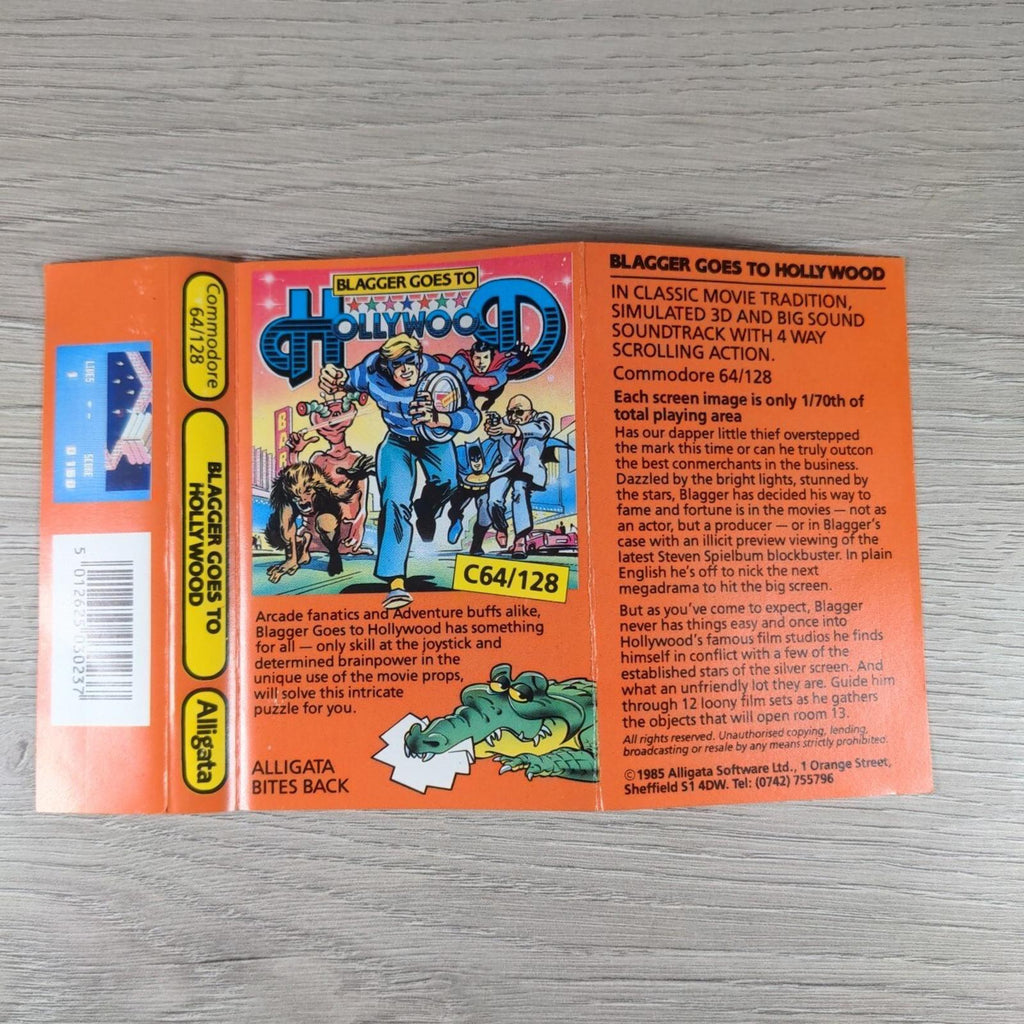 Blagger Goes To Hollywood Commodore 64 C64 Video Game Cassette Tested & Working