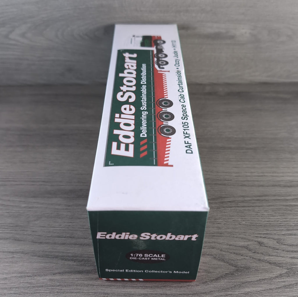 Atlas Editions Eddie Stobart DAF XF105 Space Cab Curtianside Ozzy Jude H113 1:76