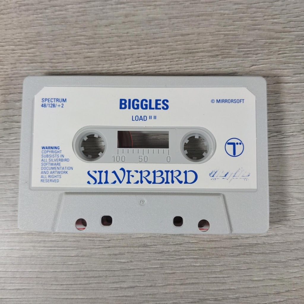 Biggles ZX Spectrum 48K 128K Game Cassette Silverbird Tested & Working