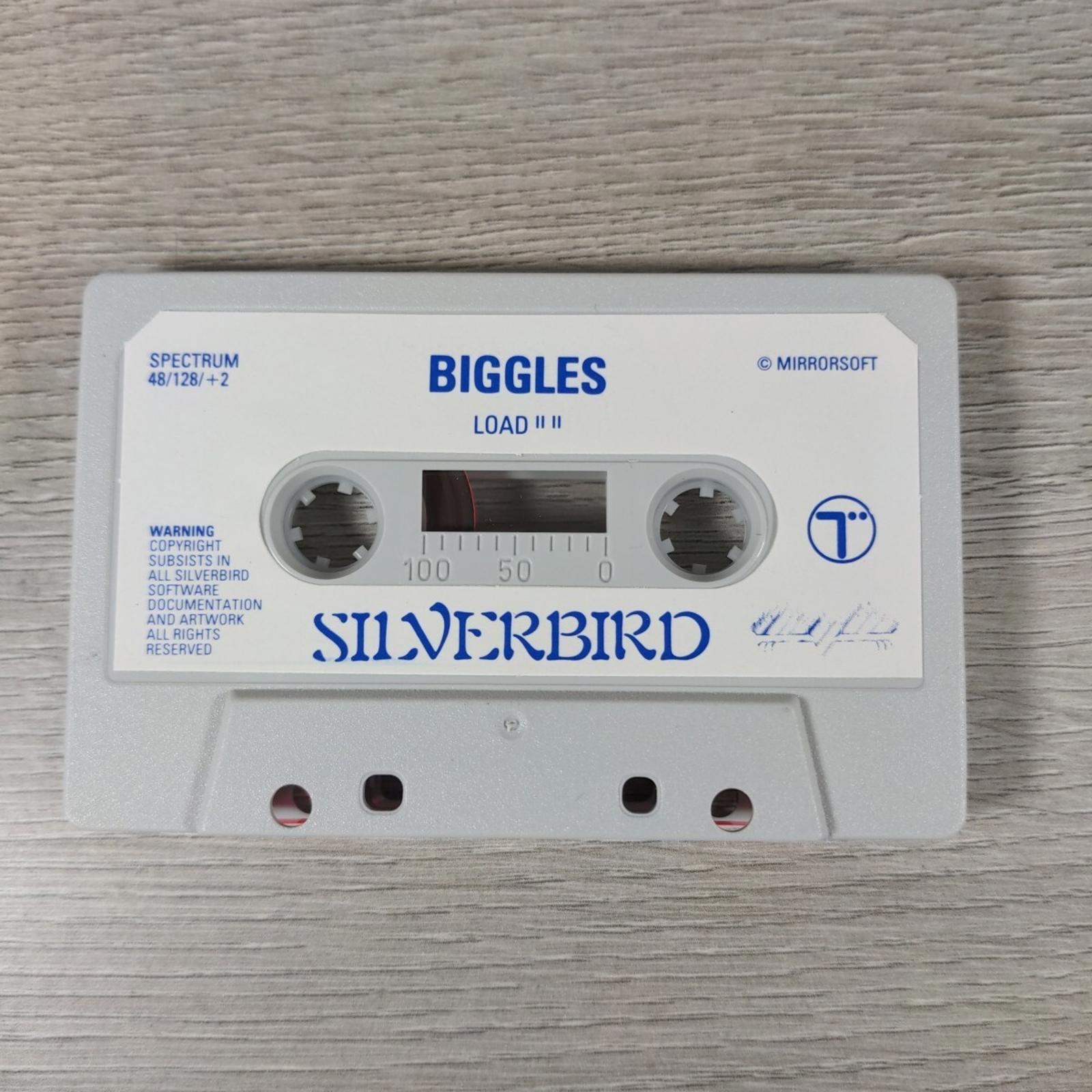 Biggles ZX Spectrum 48K 128K Game Cassette Silverbird Tested & Working