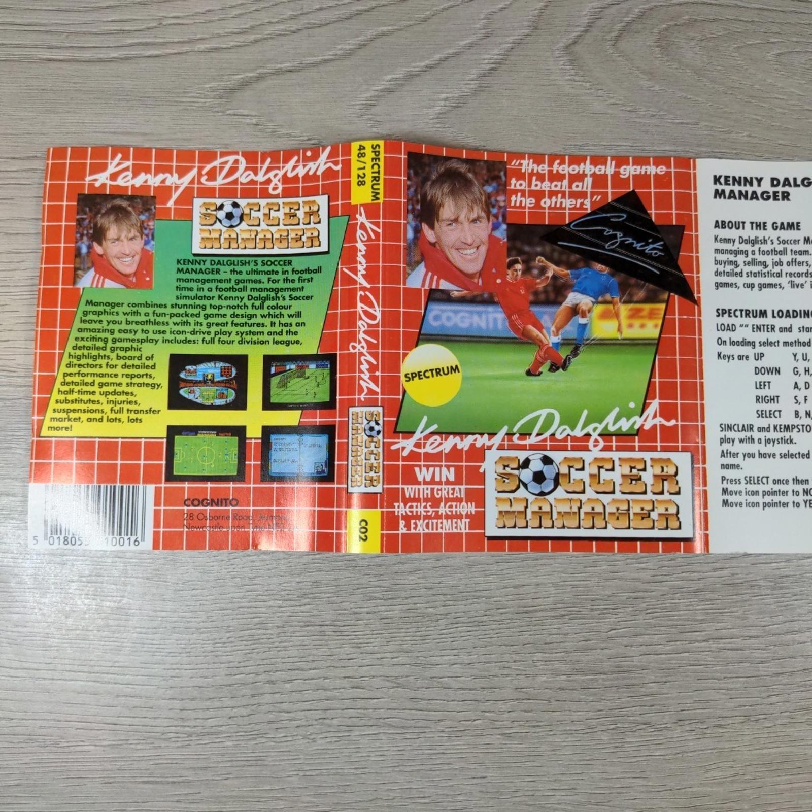Kenny Dalglish Soccer Manager ZX Spectrum 48/128K Game Cassette Tested & Working