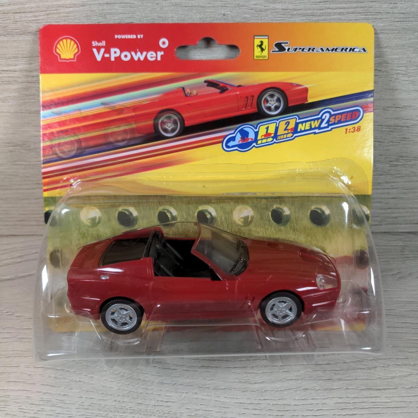 Shell V-Power Promotion Ferrari Super America 1:38 Model Car Hot Wheels 2006 - Retrorama UK
