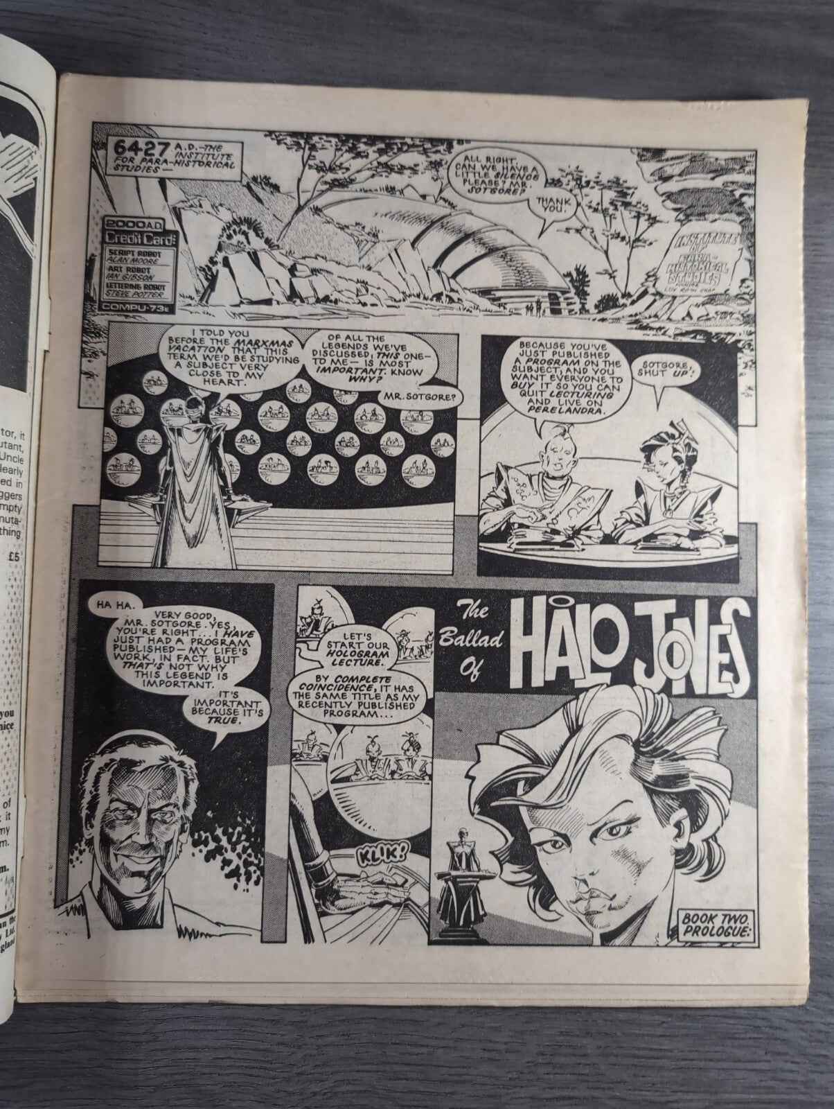 2000AD Prog 405 Featuring Judge Dread Comic 16th Feb 1985 Vintage Retro Comic