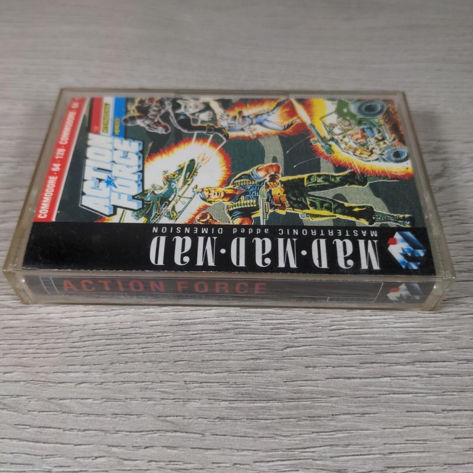 Action Force Commodore 64 C64 Game Cassette Mad Mastertronic Tested & Working