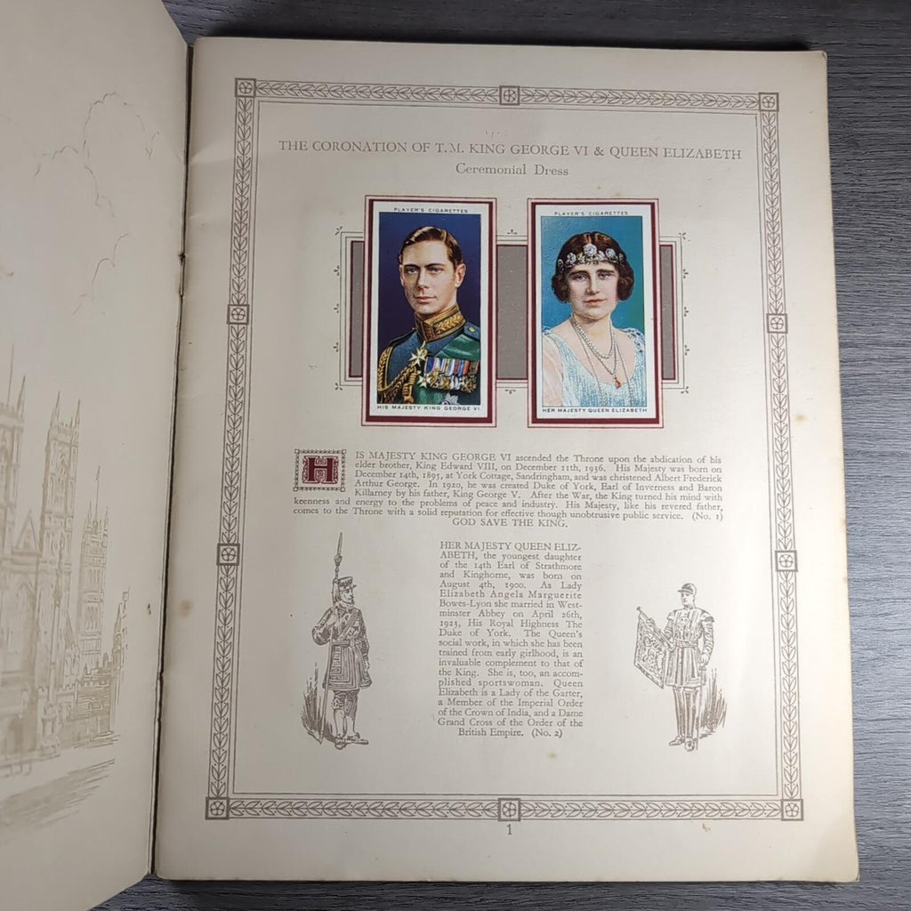 The Coronation Of HM King George VI John Player & Sons Full Set Cigarette Cards