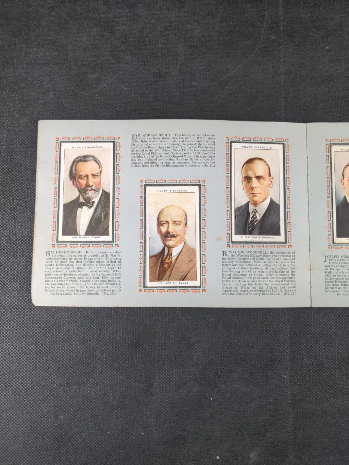 Radio Celebrities Wills Cigarette Cards Complete Set Vintage Year 1934