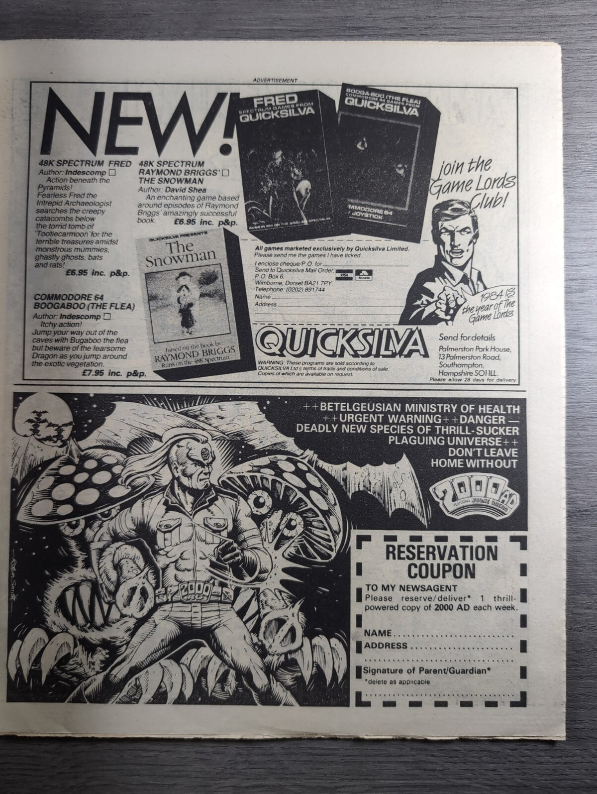 2000AD Prog 368 Featuring Judge Dredd Comic 12th May 1984 Vintage Retro Comic