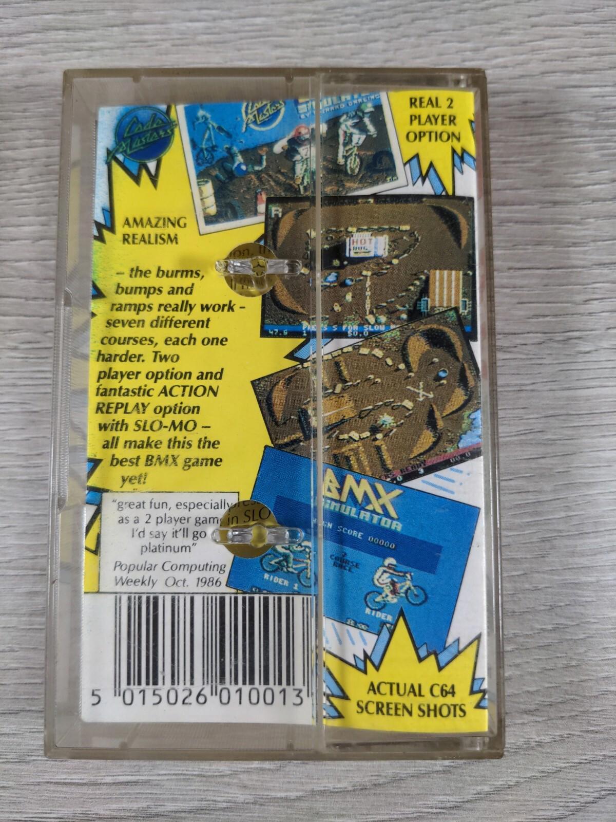 BMX Simulator Commodore 64 C64 Game Cassette Tested & Working - Retrorama UK