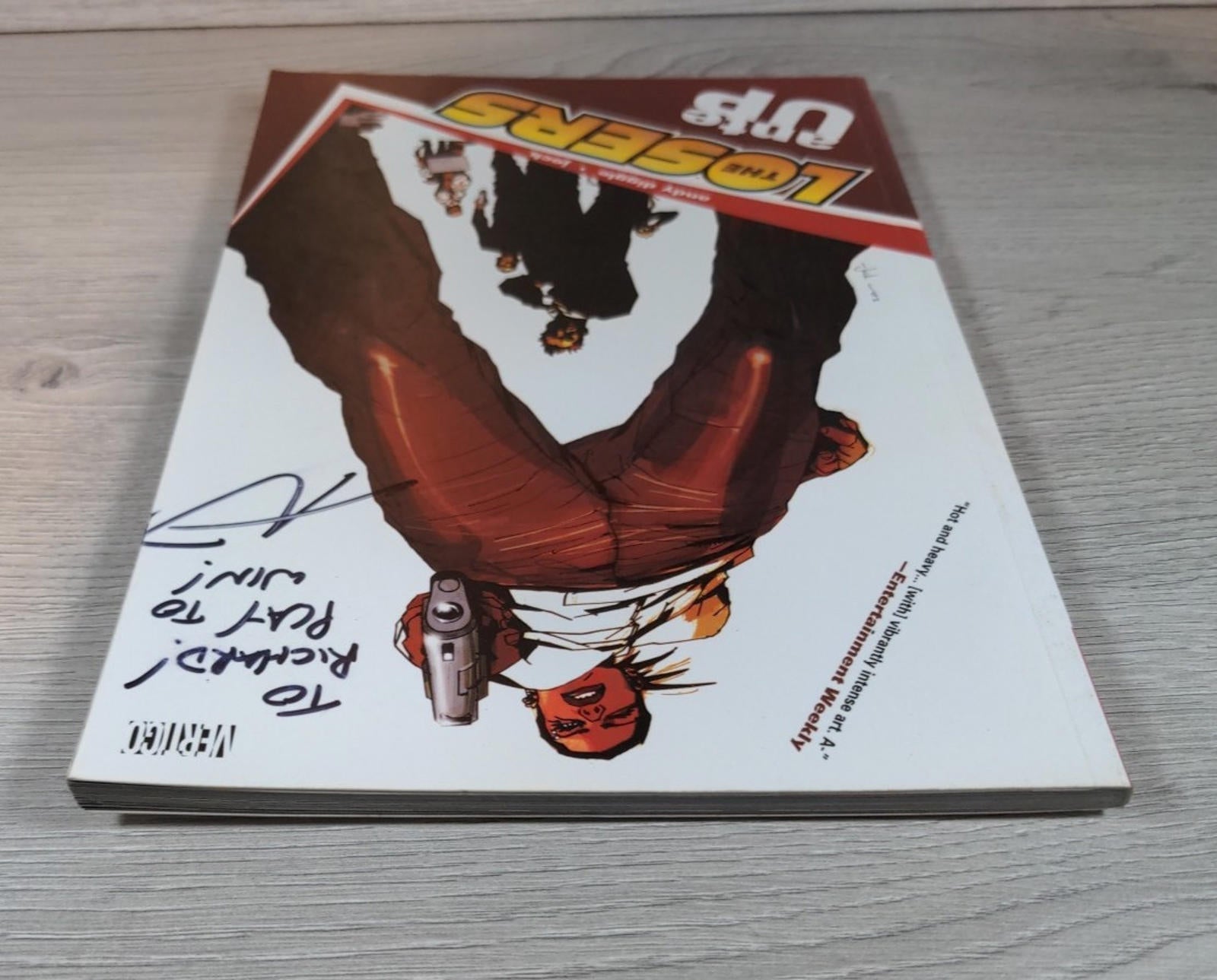 The Losers Ante Up Vol 1 Vertigo Graphic Novel Signed Cover Graphic Novel