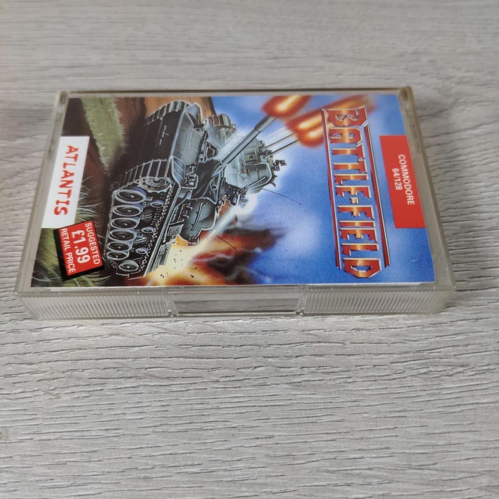 Battle Field Commodore 64 C64 Game Cassette Atlantis Tested & Working