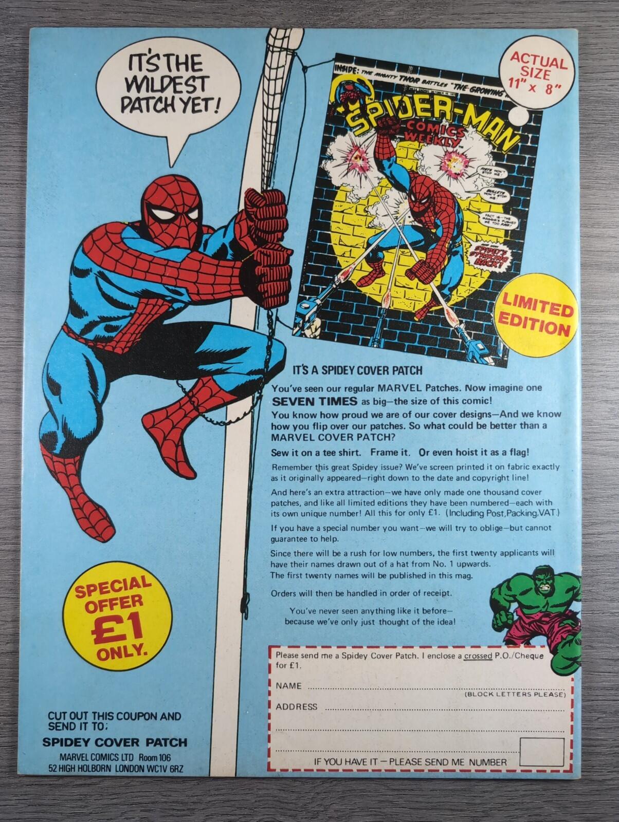 Spider-Man Comics Weekly No 118 Marvel Comics UK 17th May 1975 Vintage Comic