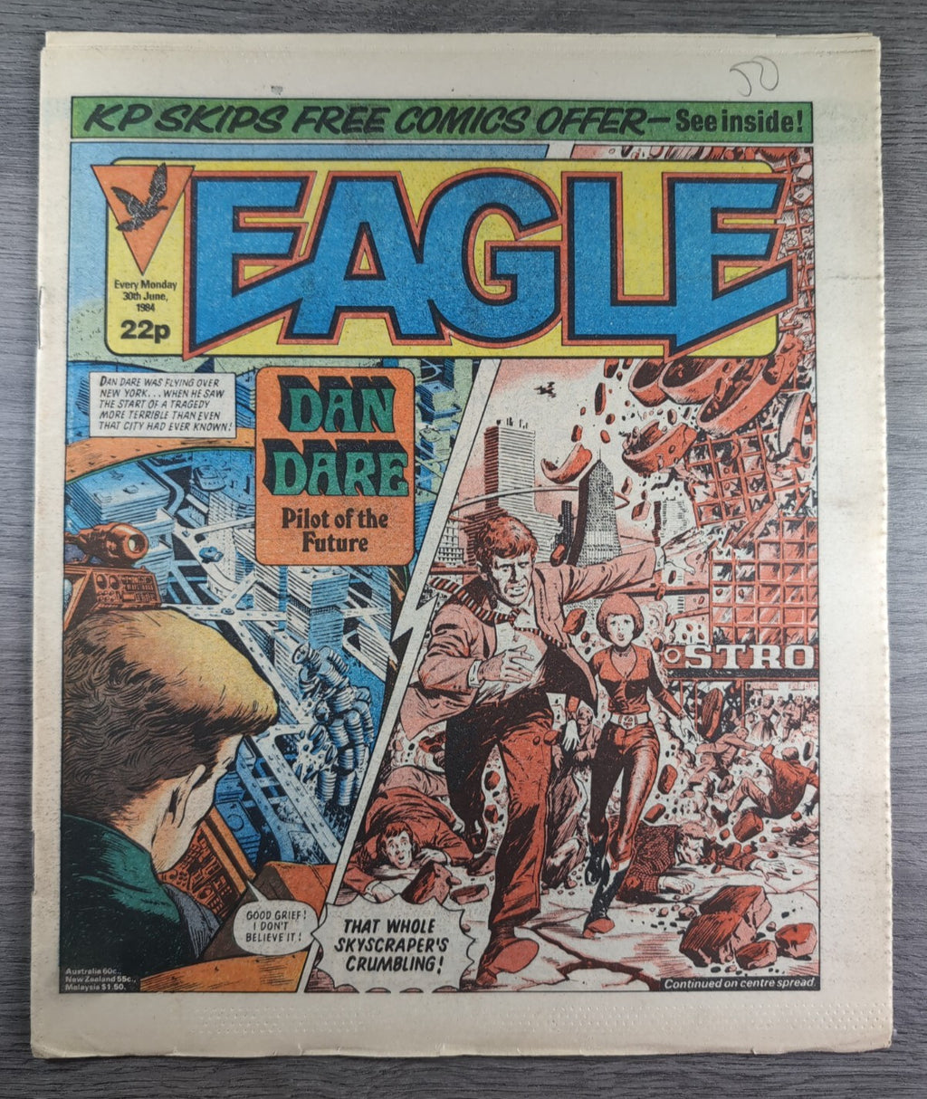 Eagle Comic Issue 30th June 1984 Vintage Retro UK Comic