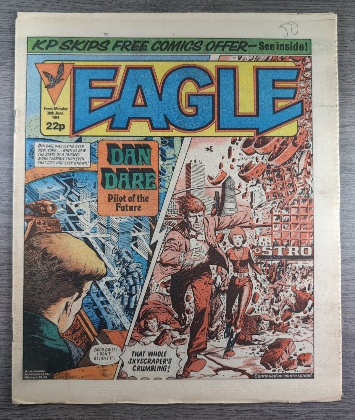 Eagle Comic Issue 30th June 1984 Vintage Retro UK Comic