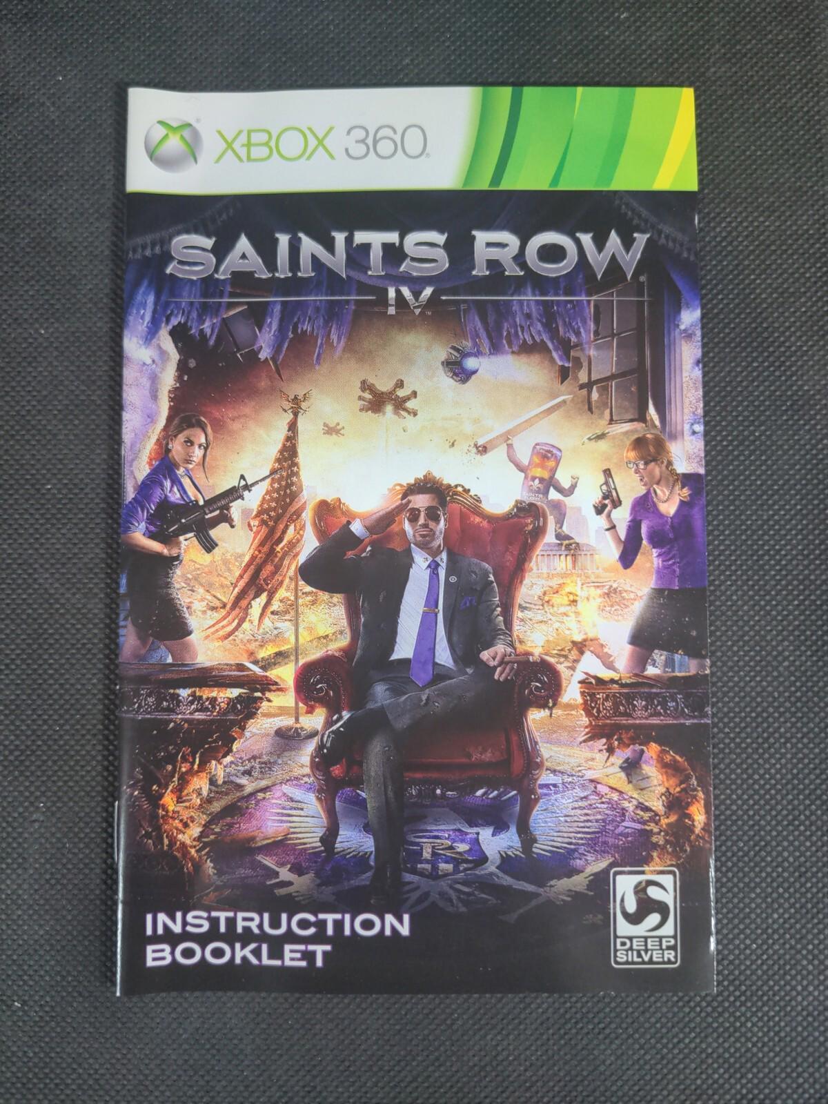 Saints Row IV Microsoft Xbox 360 Game + Manual Tested & Working