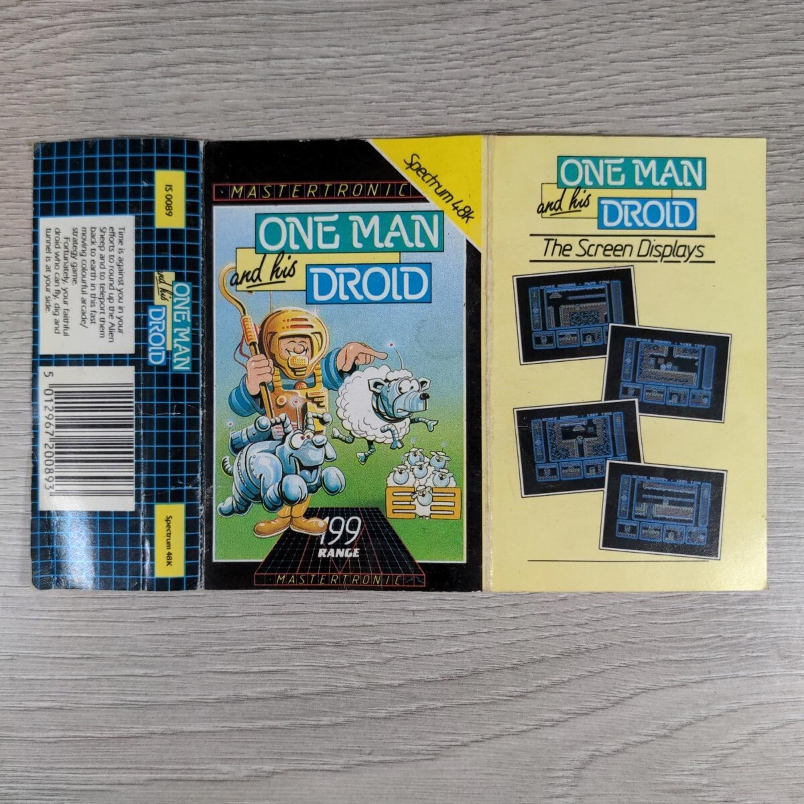 One Man And His Droid ZX Spectrum 48K Video Game Cassette Tested & Working
