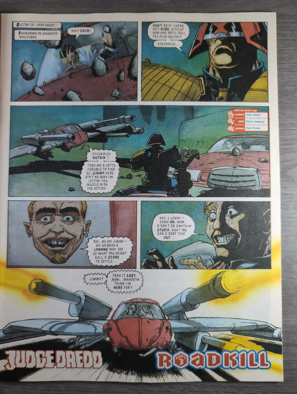 2000AD Prog 858 Featuring Judge Dredd Comic 23 Oct 1993 Vintage Retro Comic