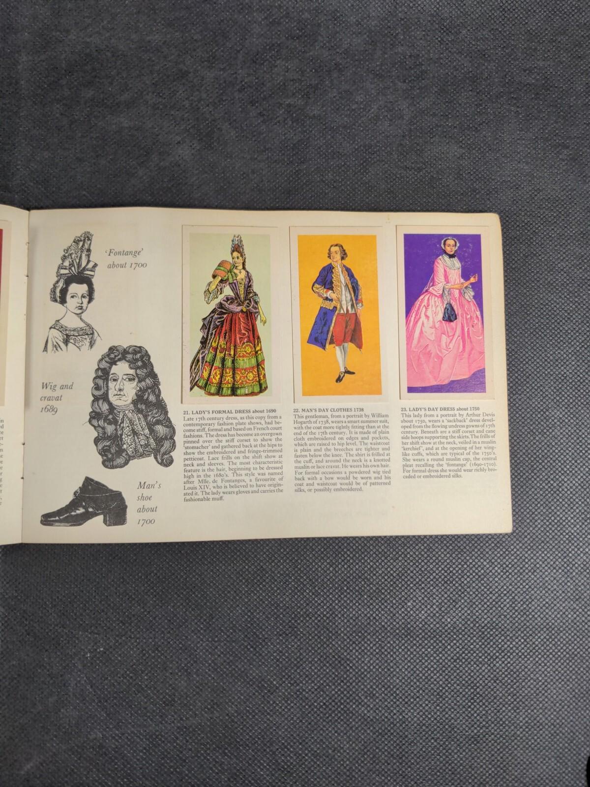 Brooke Bond Tea British Costume Picture Card Album Complete Set