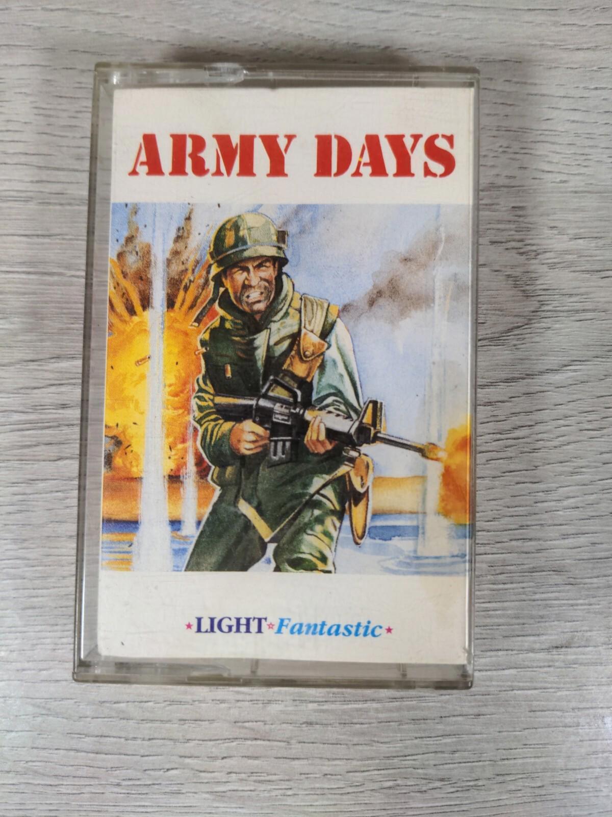 Army Days Commodore 64 C64 Video Game Cassette Light Fantastic Tested & Working