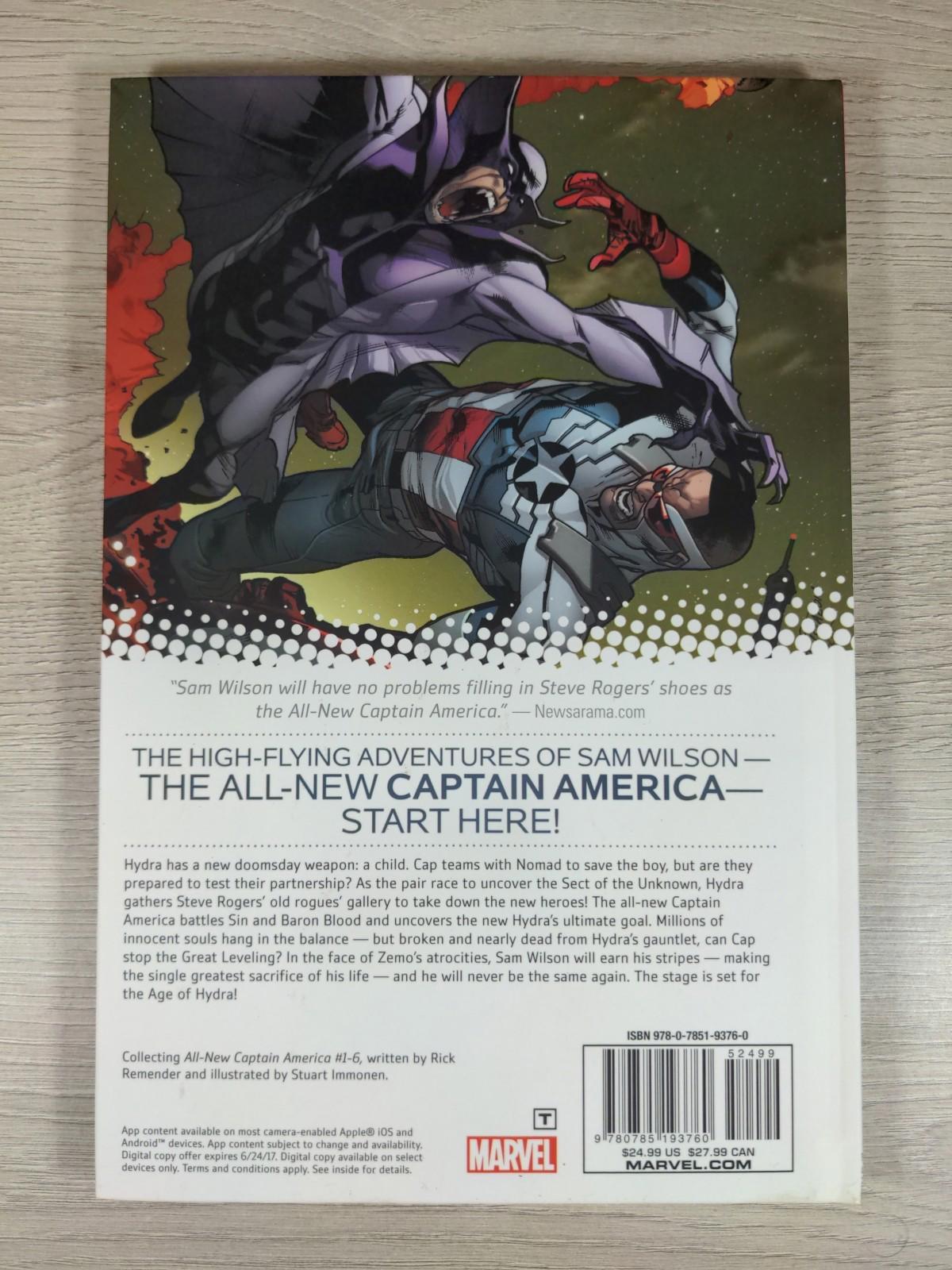 Marvel Comics: All New Captain America Vol 1 Hydra Ascendant Hardcover Book