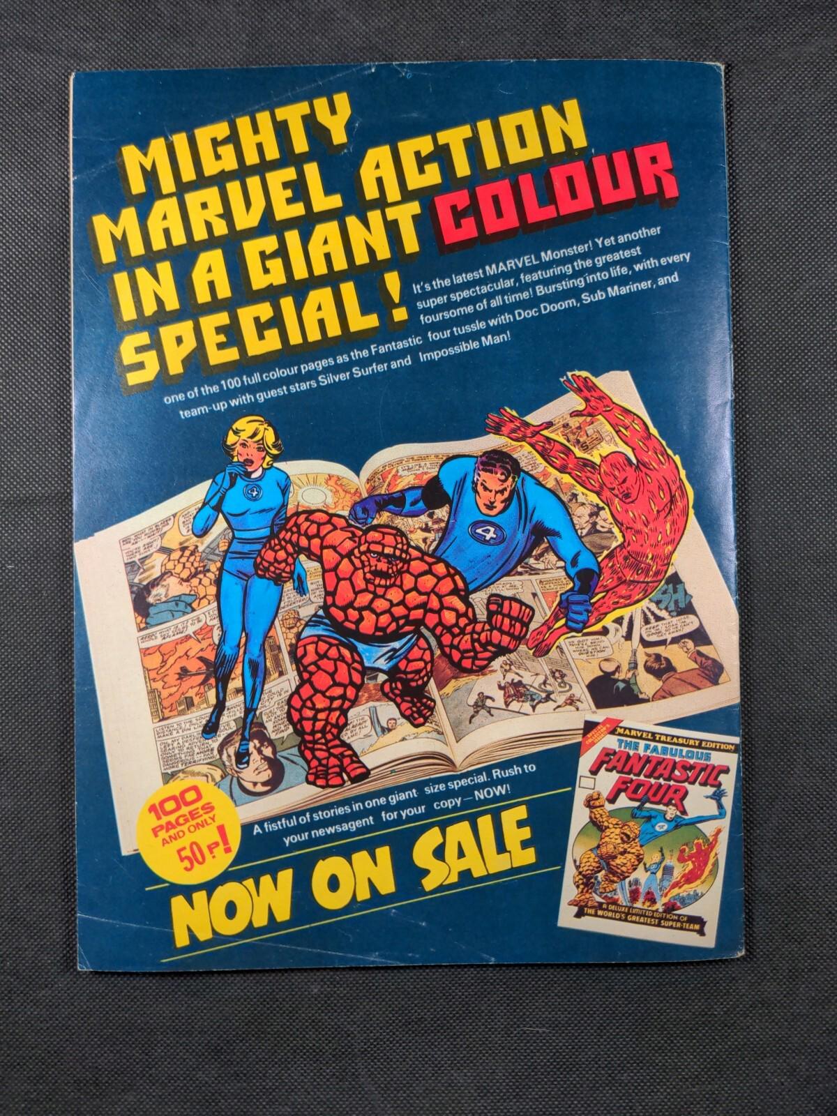 Mighty World of Marvel Issue No 122 February 1975 Vintage Marvel UK Comic
