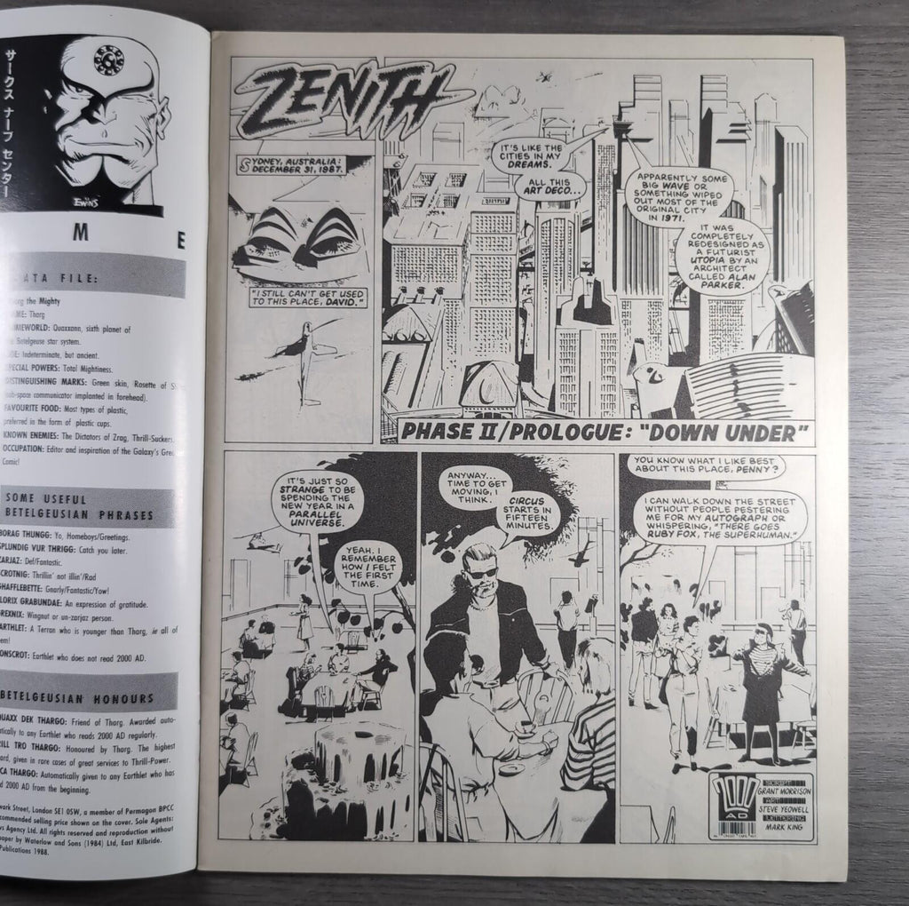 2000AD Prog 589 Featuring Judge Dredd 27th August 1988 Vintage Comic