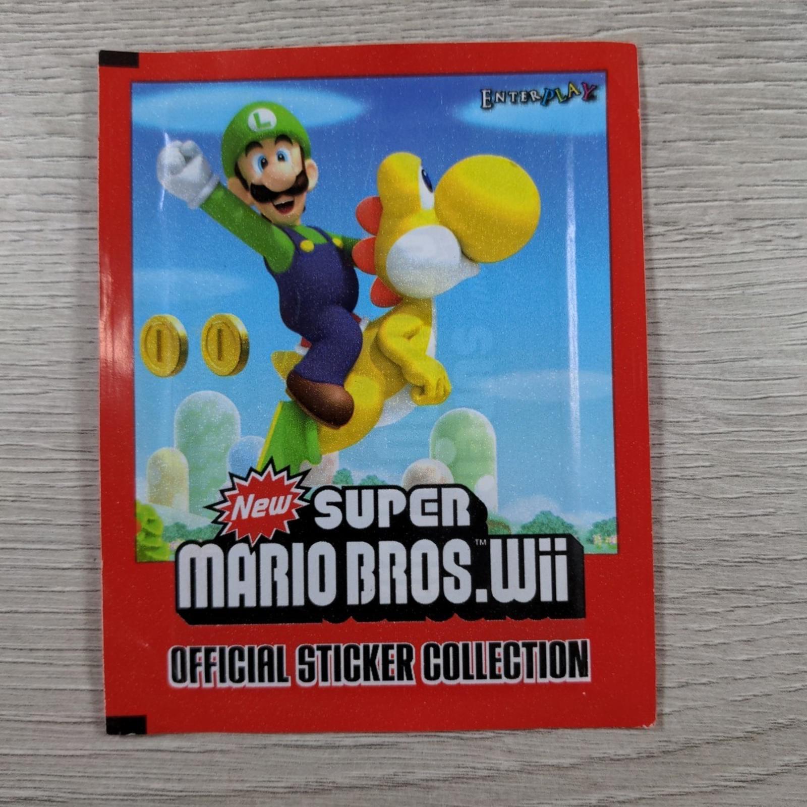 Super Mario Bros Wii Official Sticker Collection 2011 Factory Sealed Packs x 10