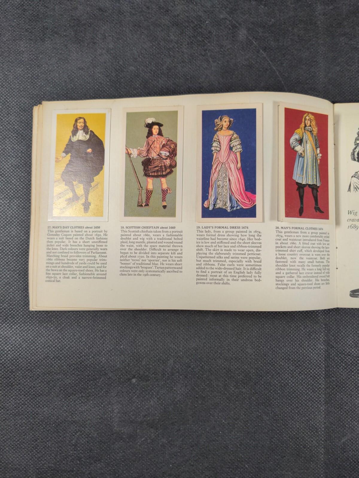 Brooke Bond Tea British Costume Picture Card Album Complete Set