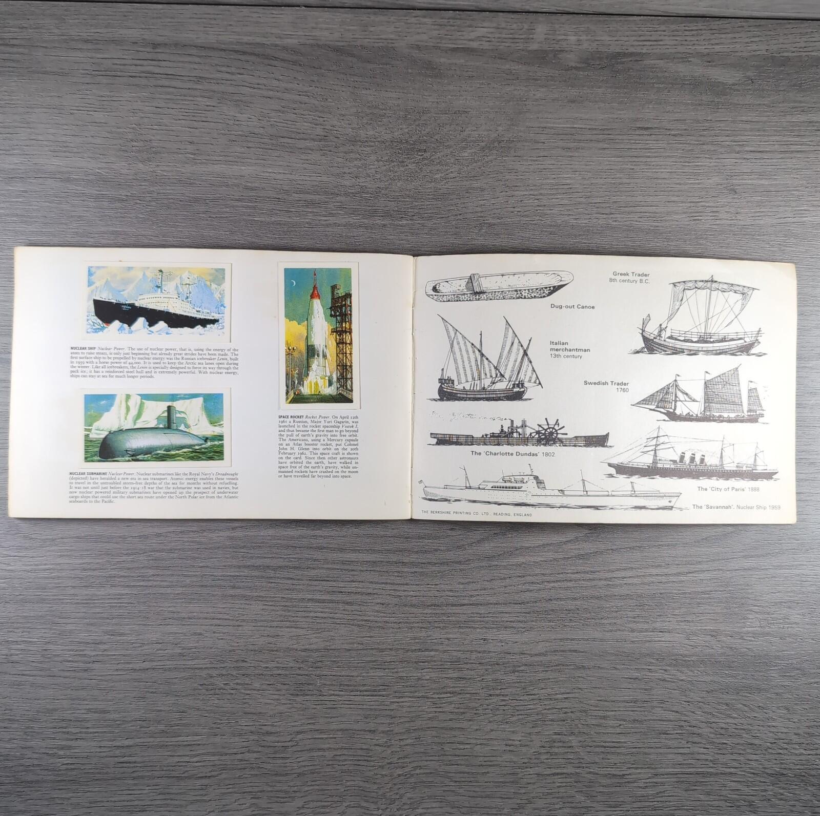Brooke Bond Tea Picture Cards Album Transport Through The Ages Complete Set