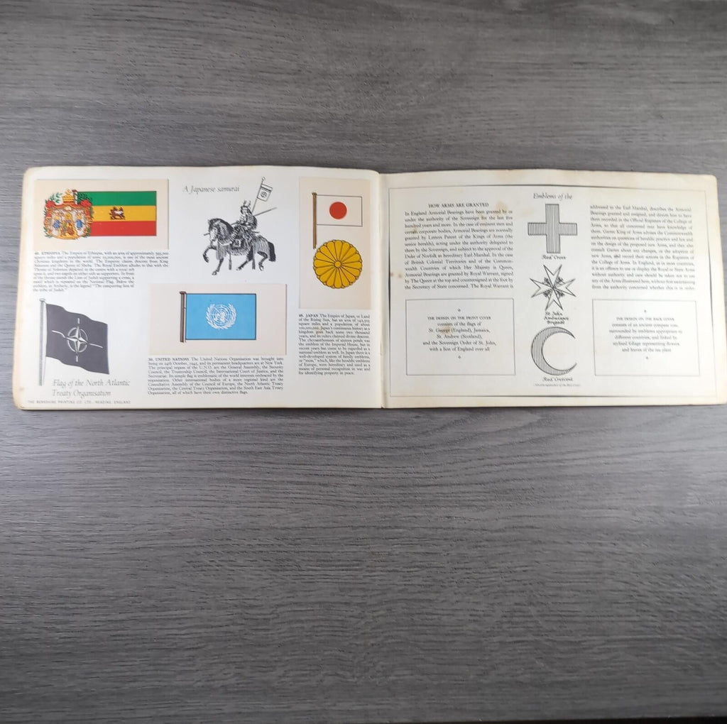 Brooke Bond Tea Picture Cards Album Flags & Emblems Of The World Complete Set