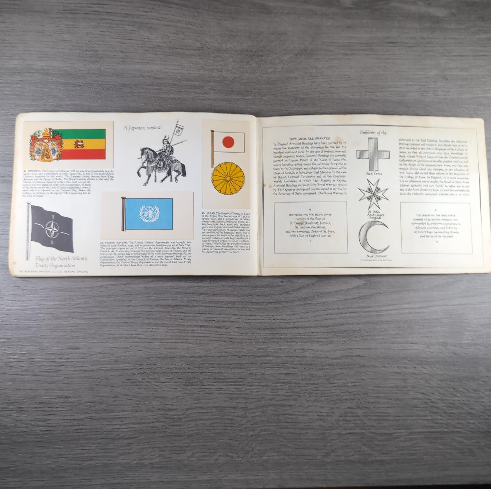 Brooke Bond Tea Picture Cards Album Flags & Emblems Of The World Complete Set
