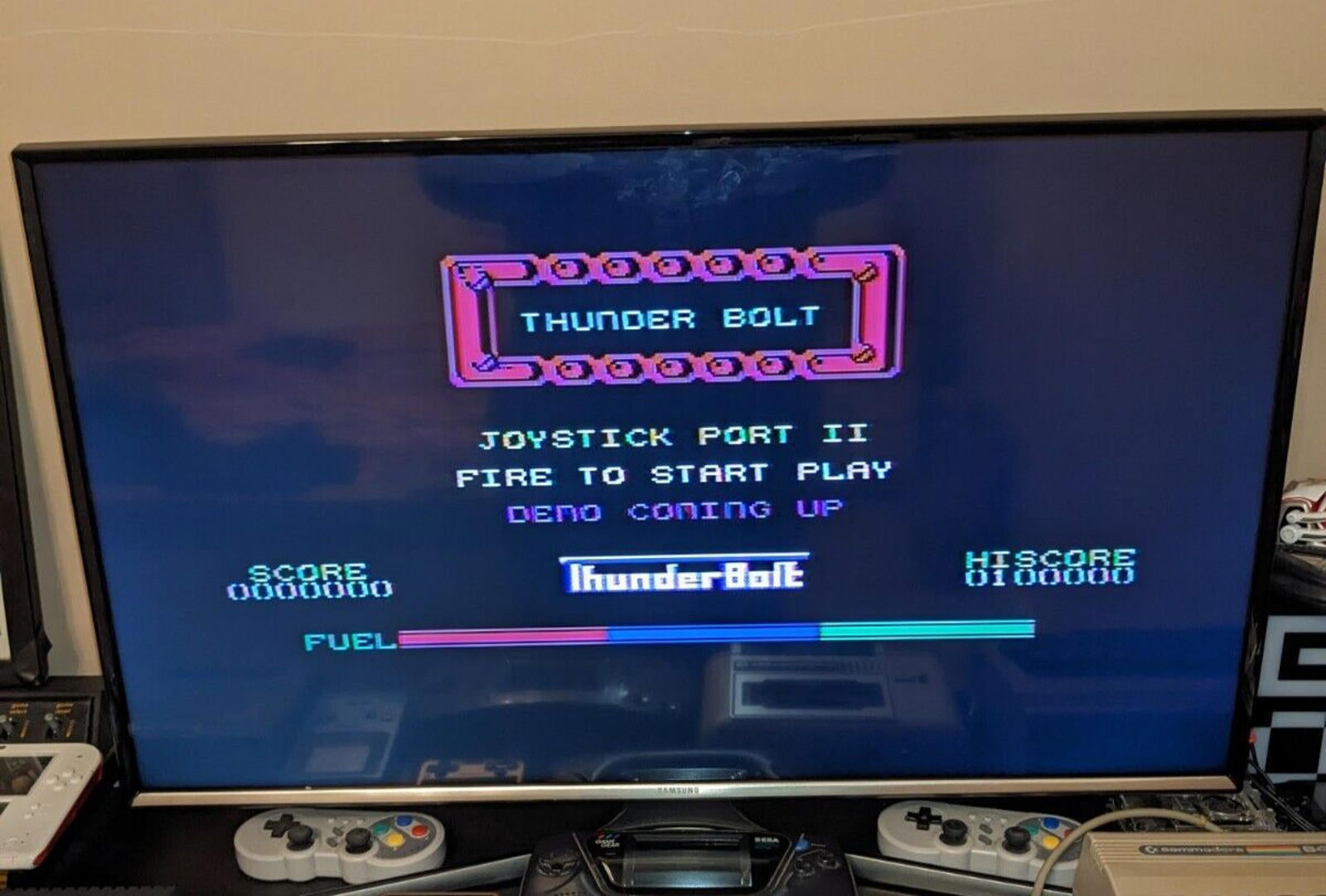 Thunderbolt Commodore 64 C64 Video Game Cassette Code Masters Tested & Working