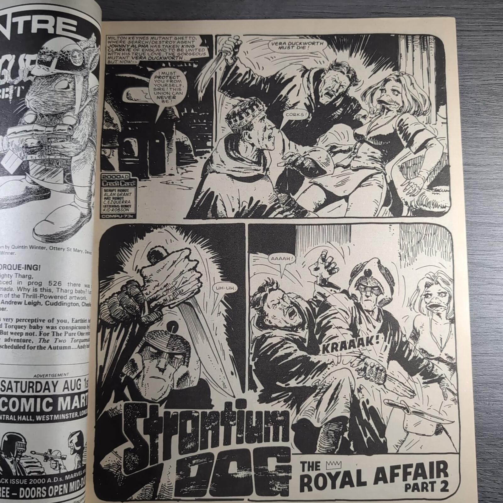 2000AD Prog 533 Featuring Judge Dredd 1st August 1987 Vintage Comic