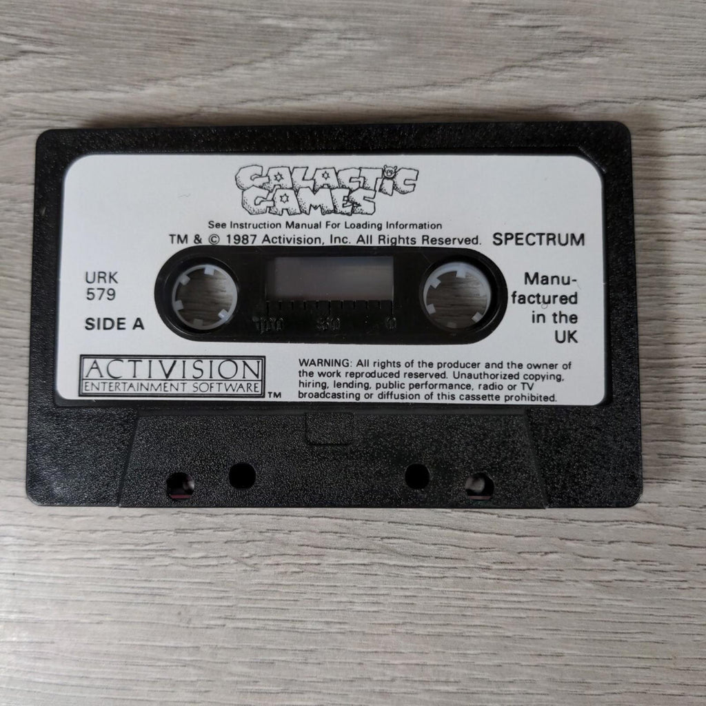 Galactic Games ZX Spectrum 48K 128K Video Game Cassette Tested & Working