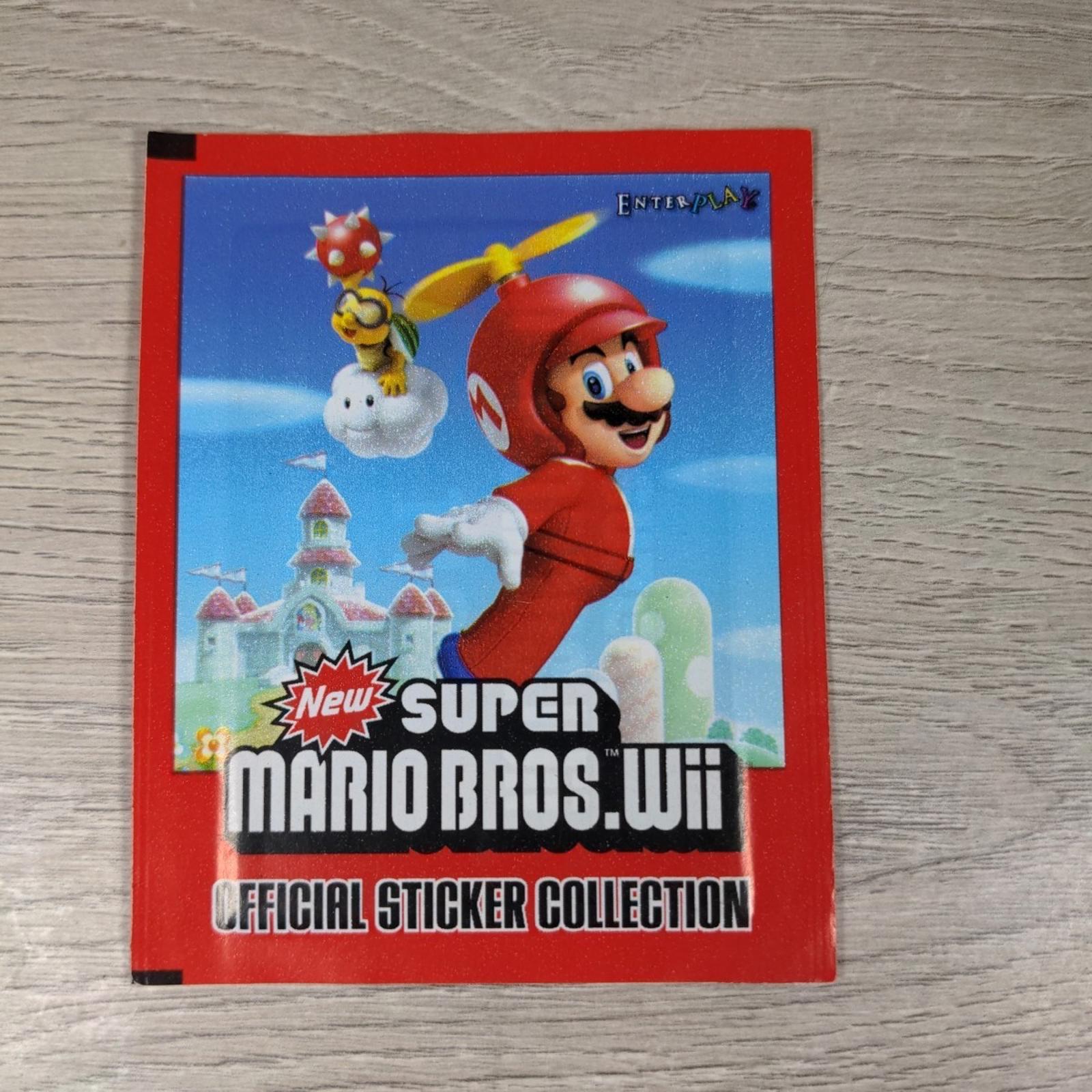 Super Mario Bros Wii Sticker Official Collection 2011 Factory Sealed Packs x 3