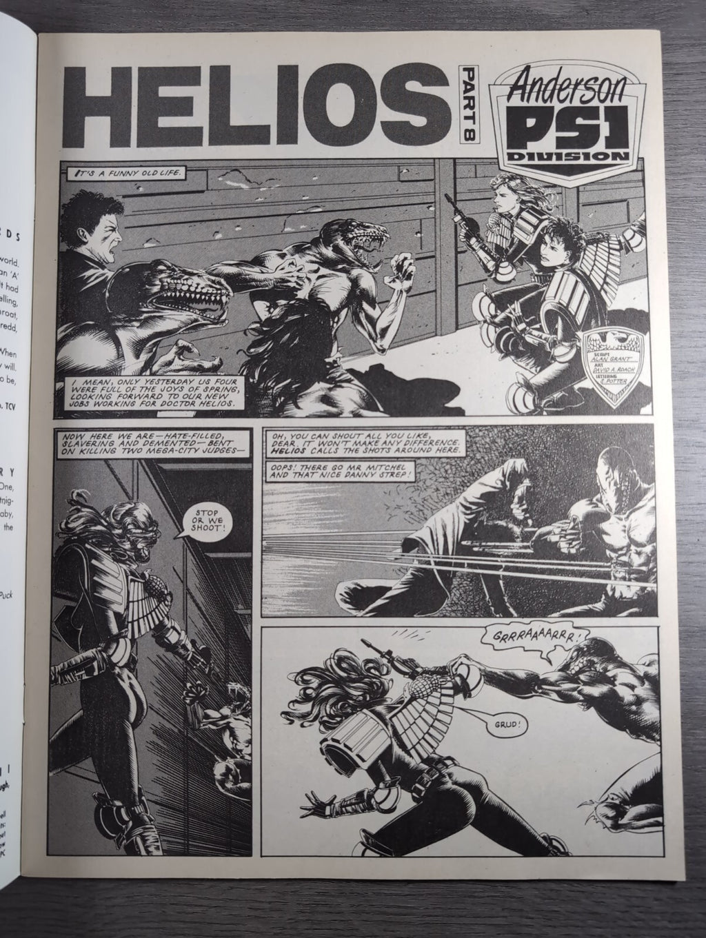 2000AD Prog 621 Featuring Judge Dread Comic 8th April 1989 Vintage Retro Comic