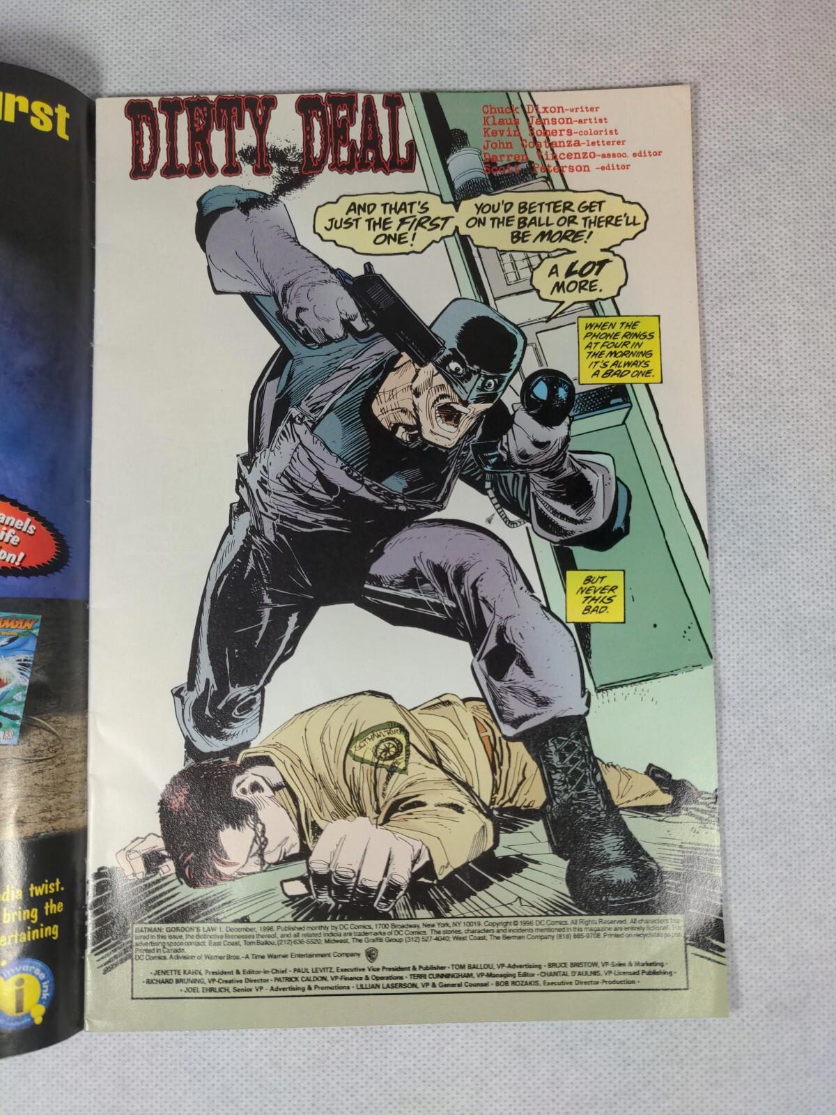 DC Comics Batman Gordons Law #1 1996 Vintage Comic - Retrorama UK