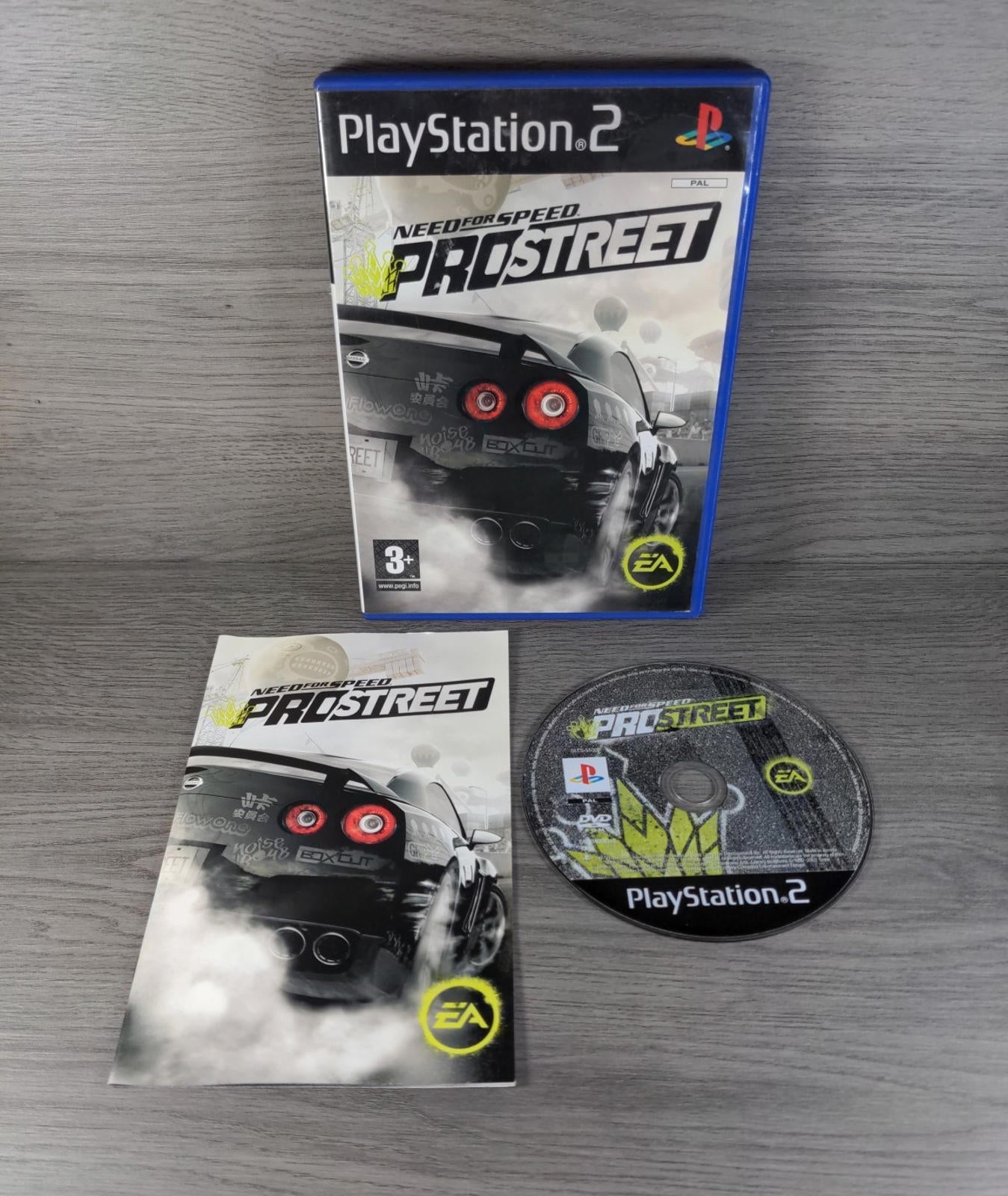 Need For Speed Pro Street Playstation 2 PS2 Game + Manual Tested & Working