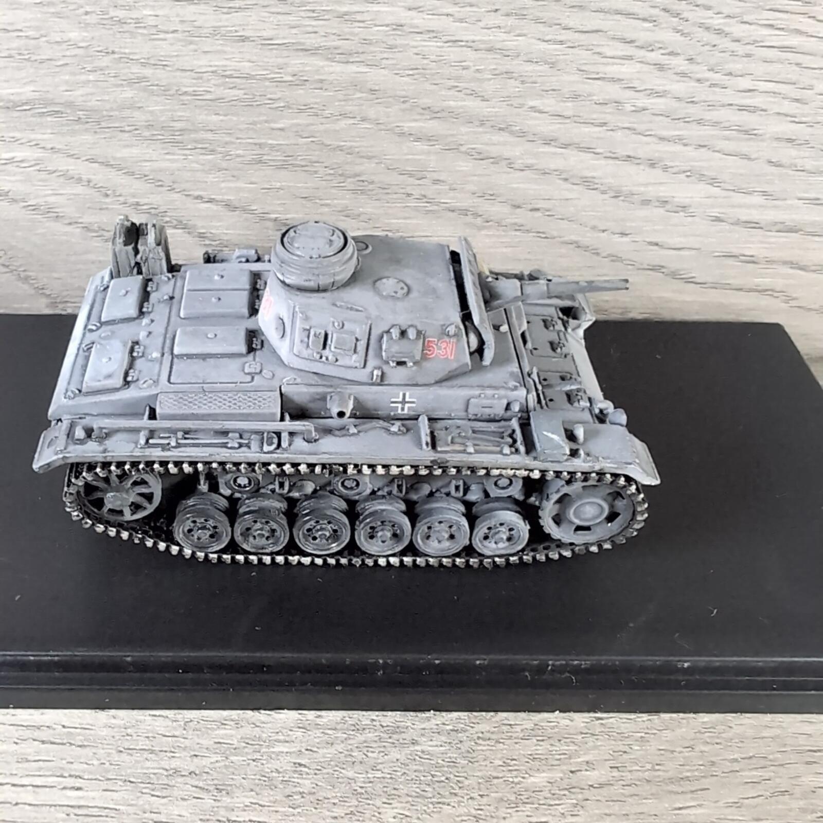 1:72nd Armor PzKpfw III Ausf H Diecast Model Tank 1/72 Scale Admiral Toys