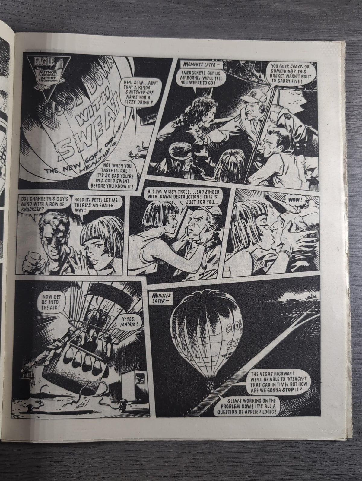 Eagle Comic Issue No. 214 26th April 1988 Vintage Retro UK Comic