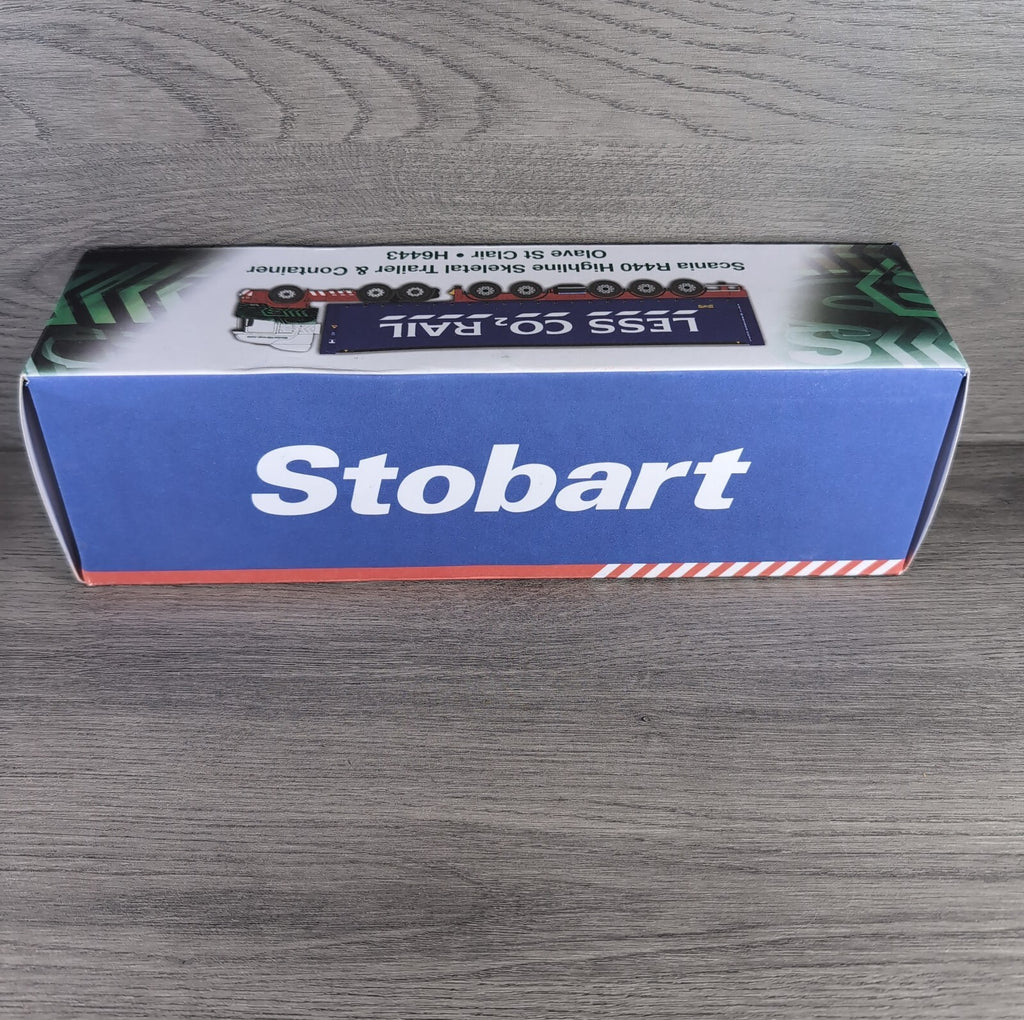 Atlas Editions Eddie Stobart Scania R440Highline Skeletal Trailer Olave St Clair