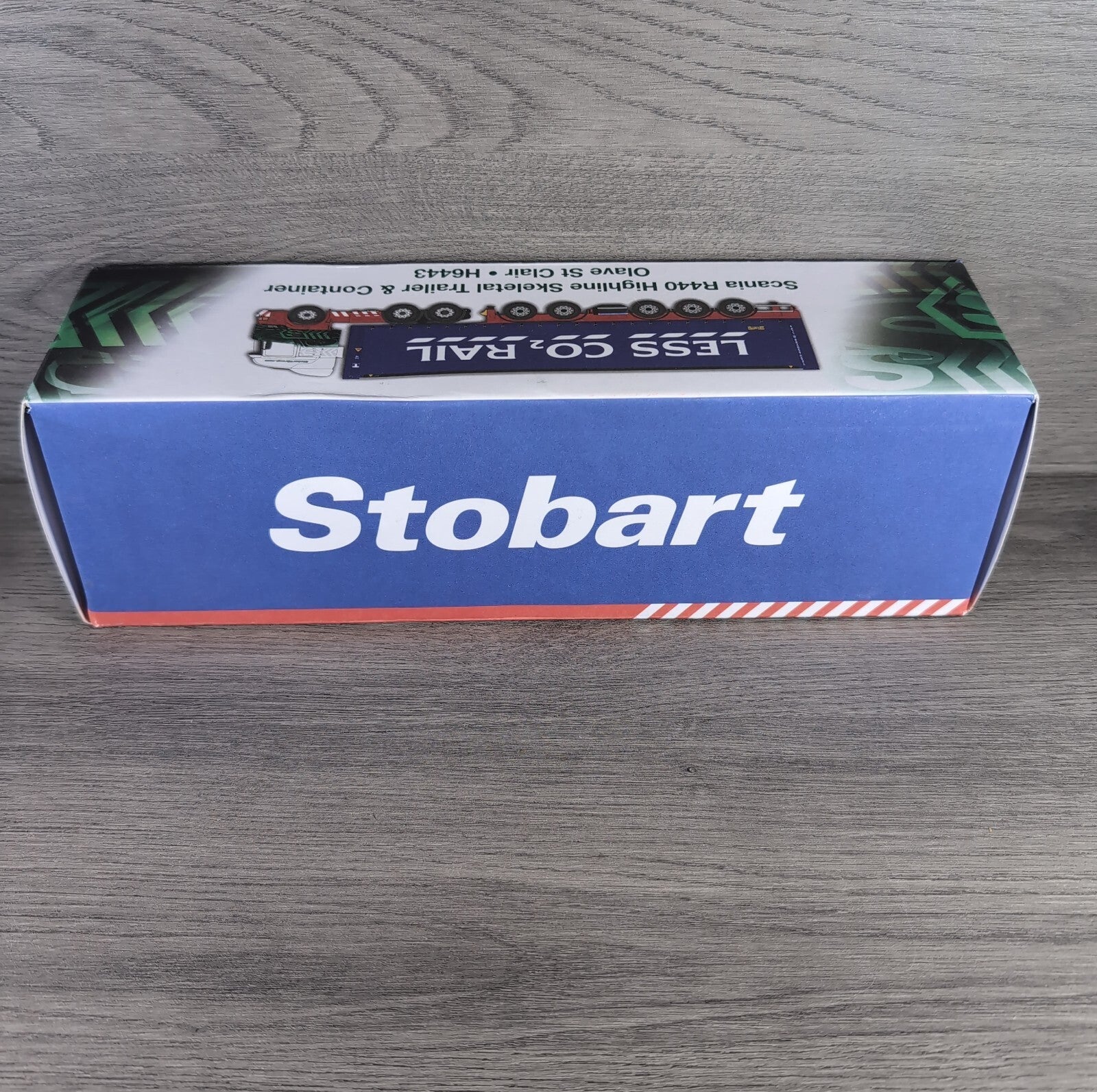Atlas Editions Eddie Stobart Scania R440Highline Skeletal Trailer Olave St Clair