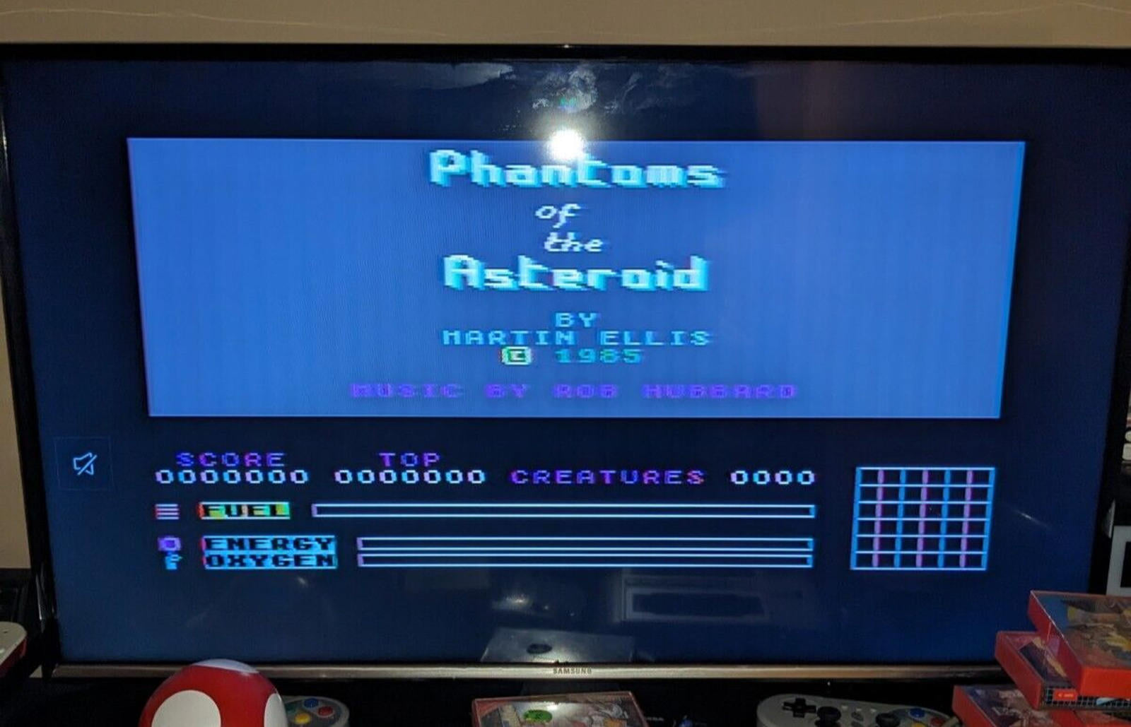 Phantom Of The Asteroids Commodore 64 C64 Video Game Cassette Tested & Working