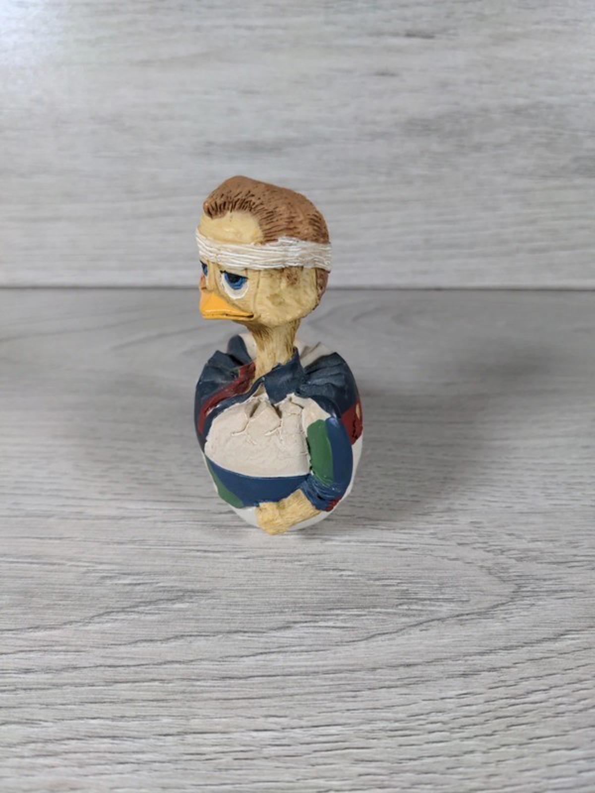 Eggbert Rugger Duck Collectable Figure By Malcom Bowmer