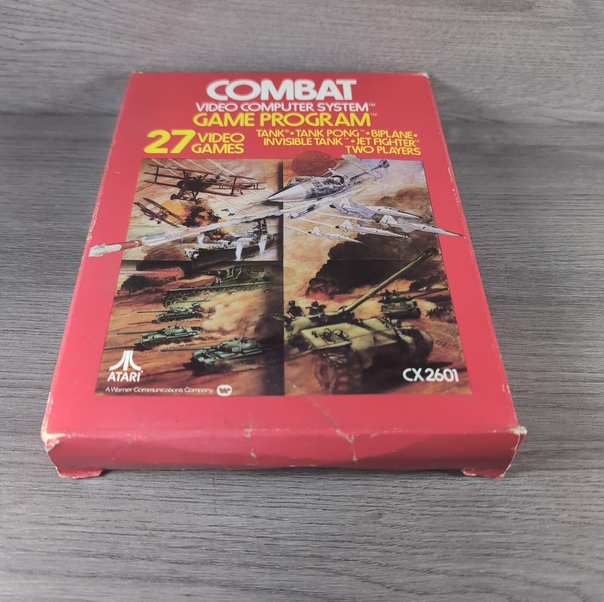 Combat Atari 2600 Video Game CX2601 Cartridge  Manual Boxed CIB Tested & Working
