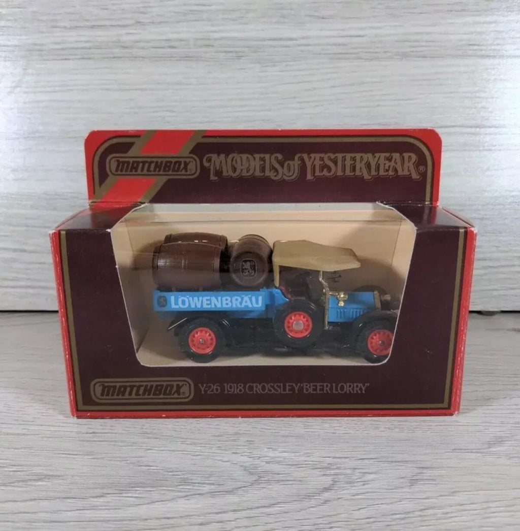 Matchbox Models of Yesteryear Y-26 1918 Crossley Beer Lorry Diecast Model - Retrorama UK