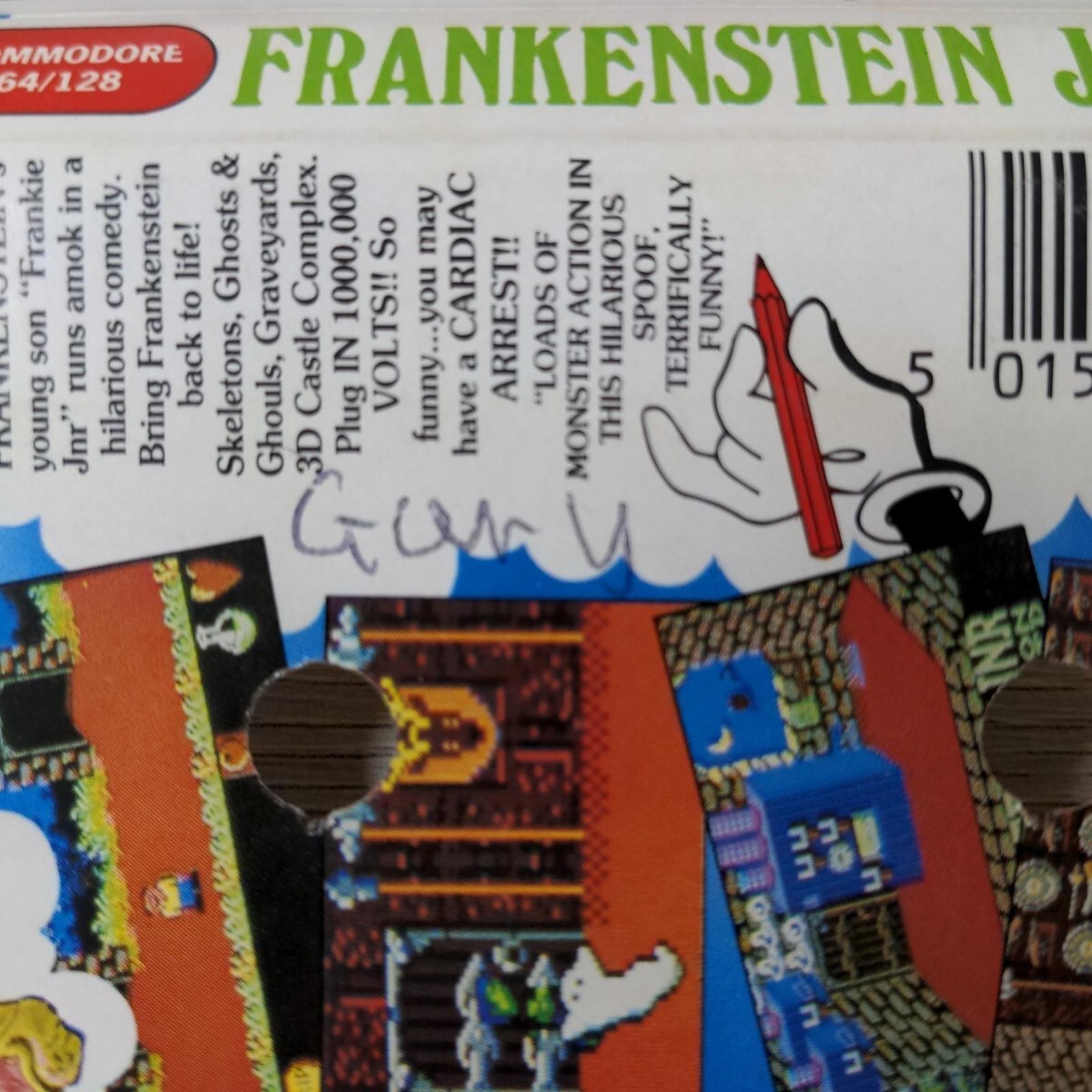 Frankenstein Jnr. Commodore 64 C64 Game Cassette Tested & Working - Retrorama UK